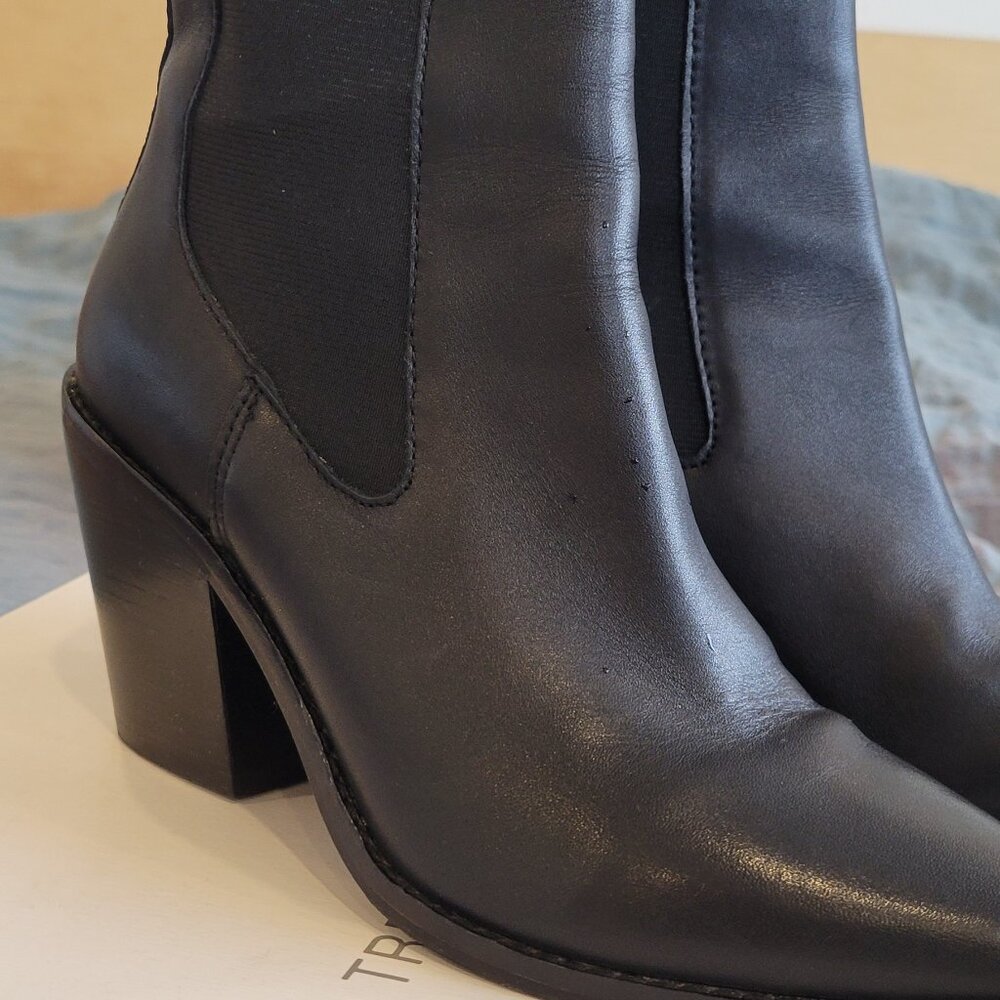 Women's Size 7 Black Leather Treasury & Bond Emerson Ankle Boots. NWB